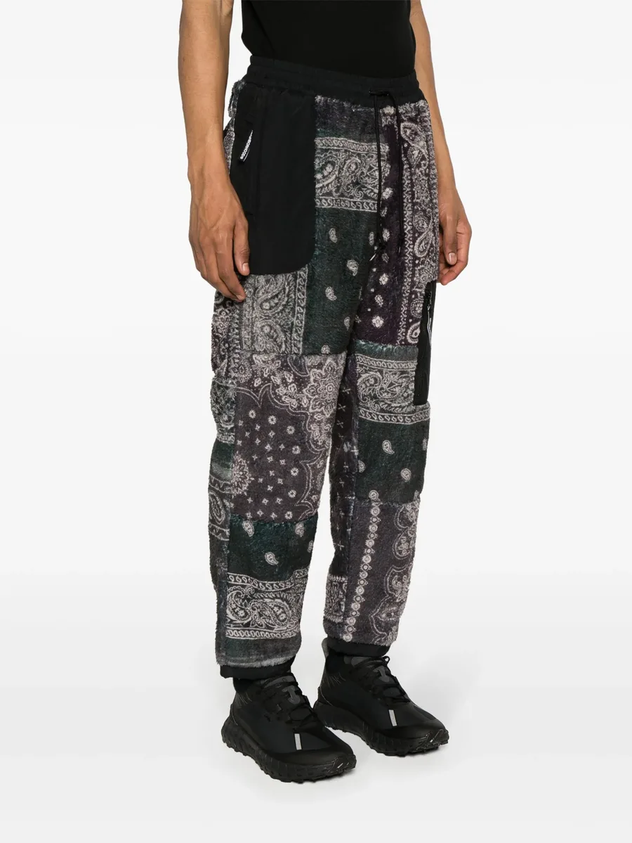 bandana-print fleece track pants 5
