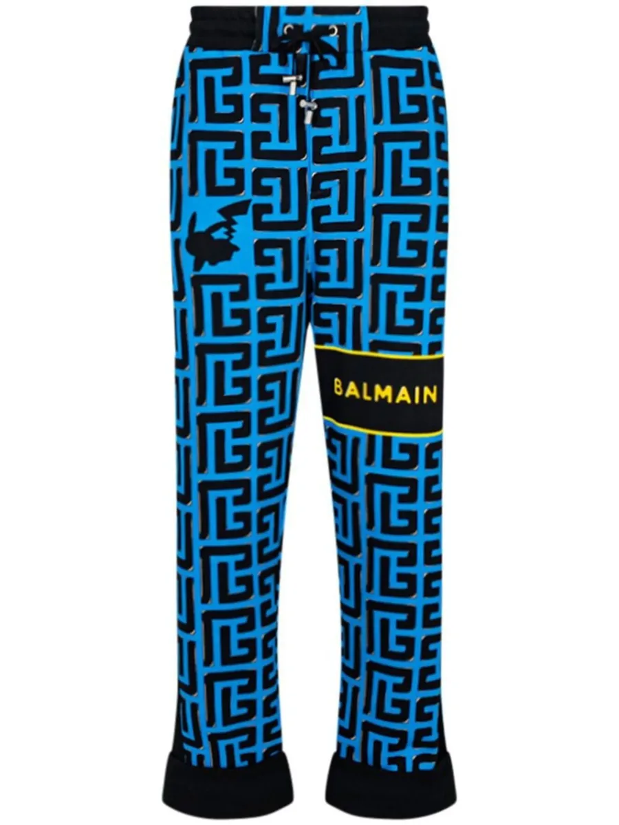 x Pokemon monogram-print cotton track pants 1
