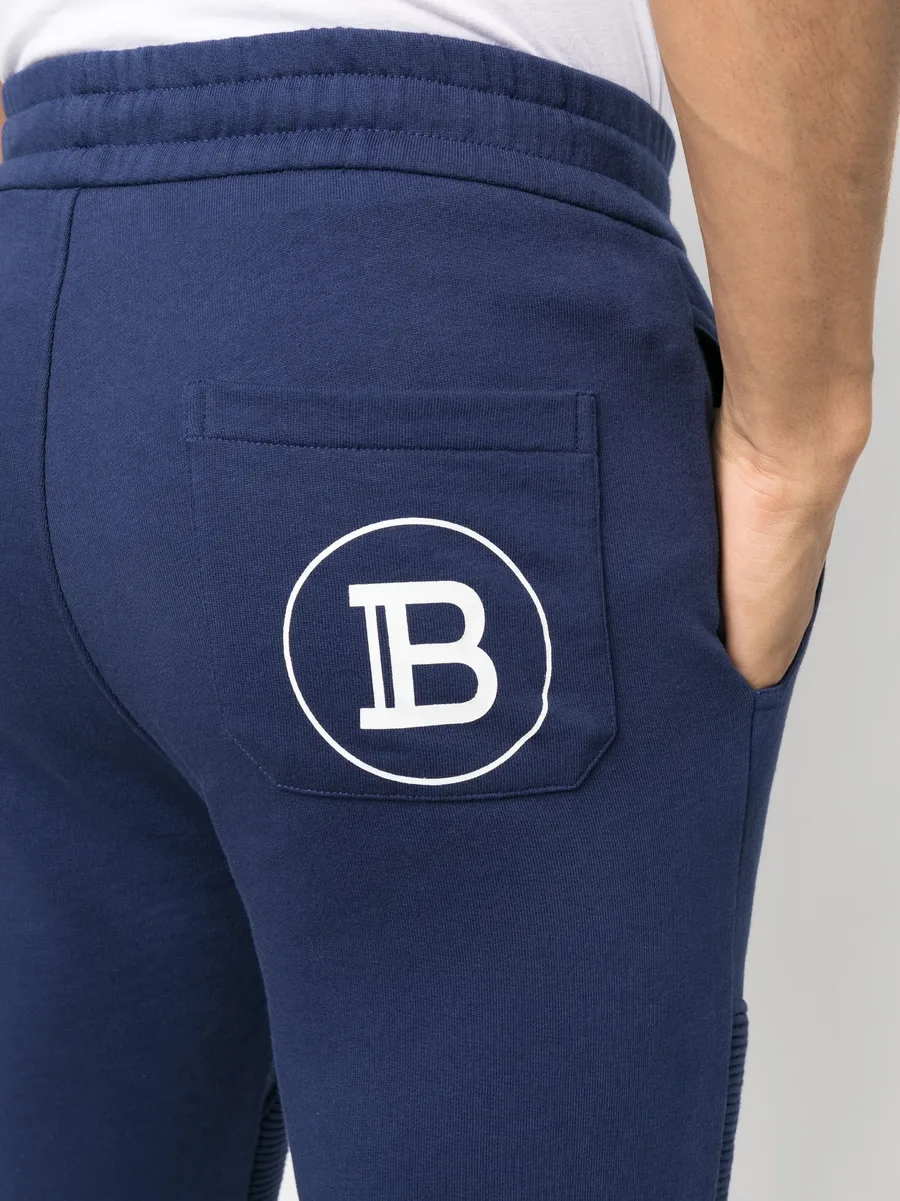 logo-print ribbed track pants 10
