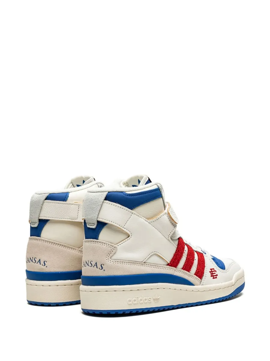 x Eric Emanuel Forum 84 High "Midnight Madness/Kansas Jayhawks" sneakers 5