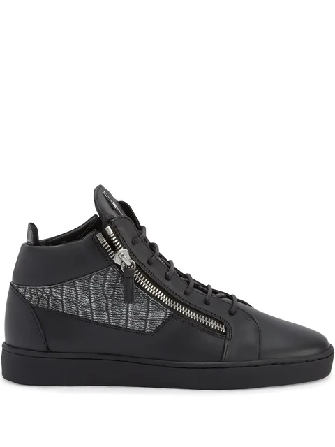 Kriss leather mid-top sneakers