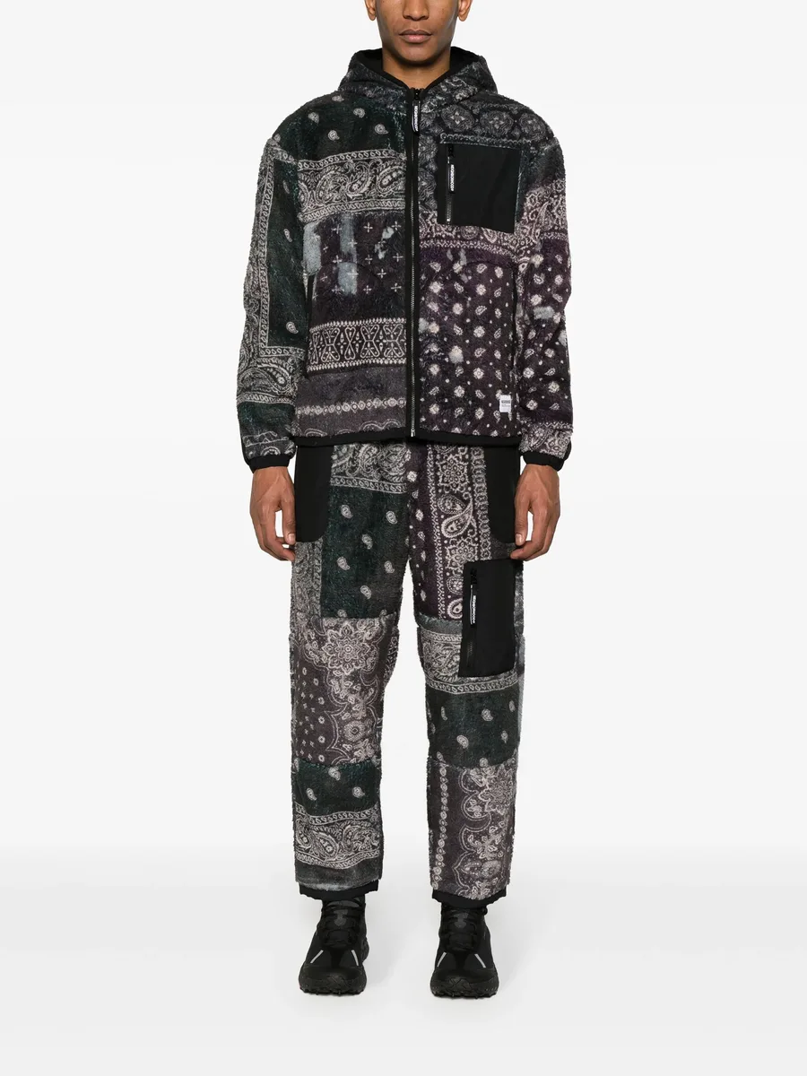 bandana-print fleece track pants 4