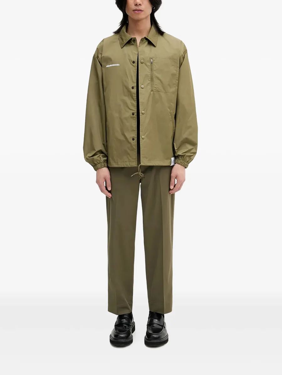 elasticated-waistband trousers 4