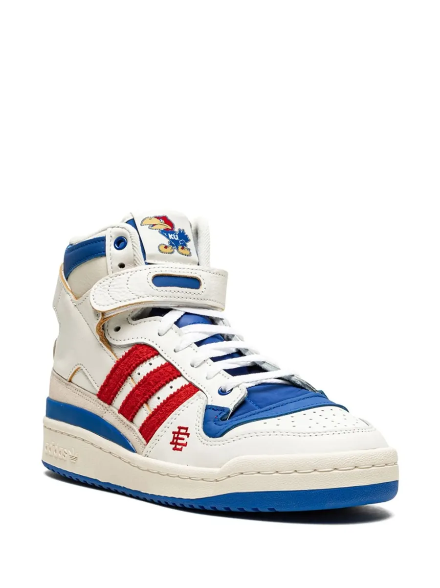x Eric Emanuel Forum 84 High "Midnight Madness/Kansas Jayhawks" sneakers 3