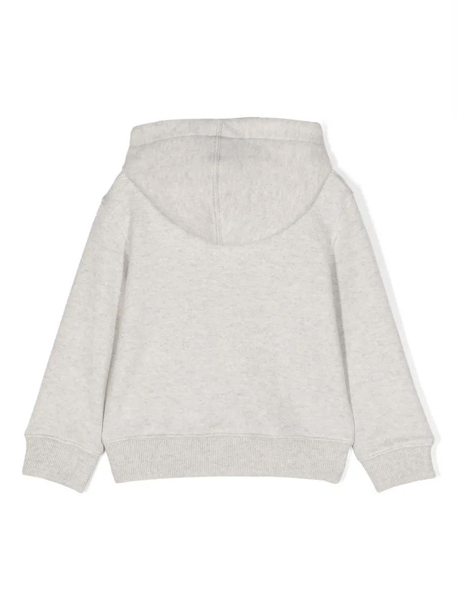 logo-embroidered cashmere hoodie 3