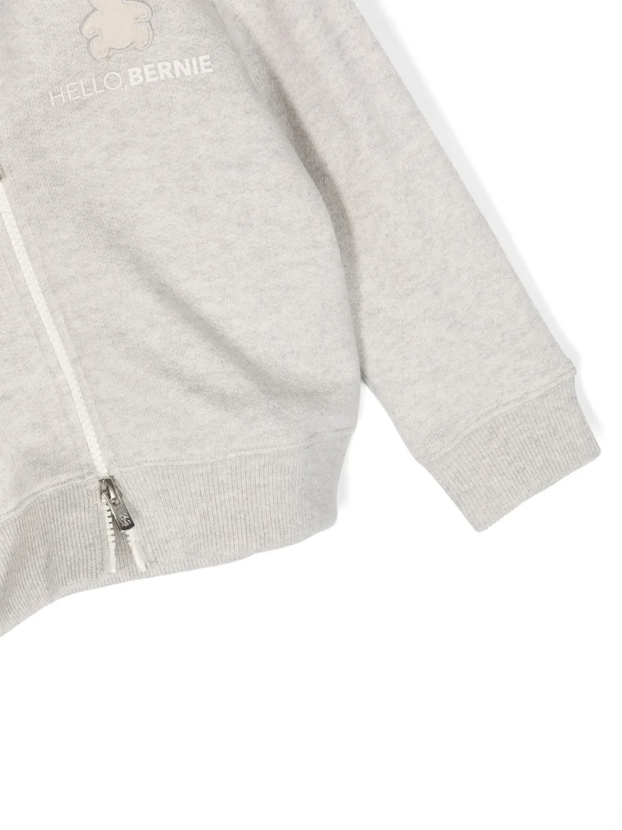 logo-embroidered cashmere hoodie 5