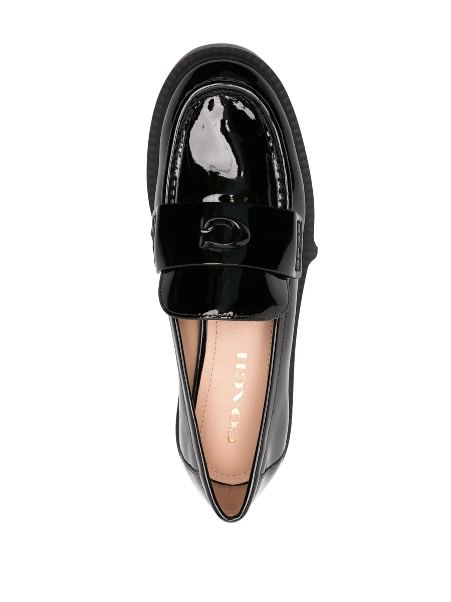 Leah patent-leather loafers 7
