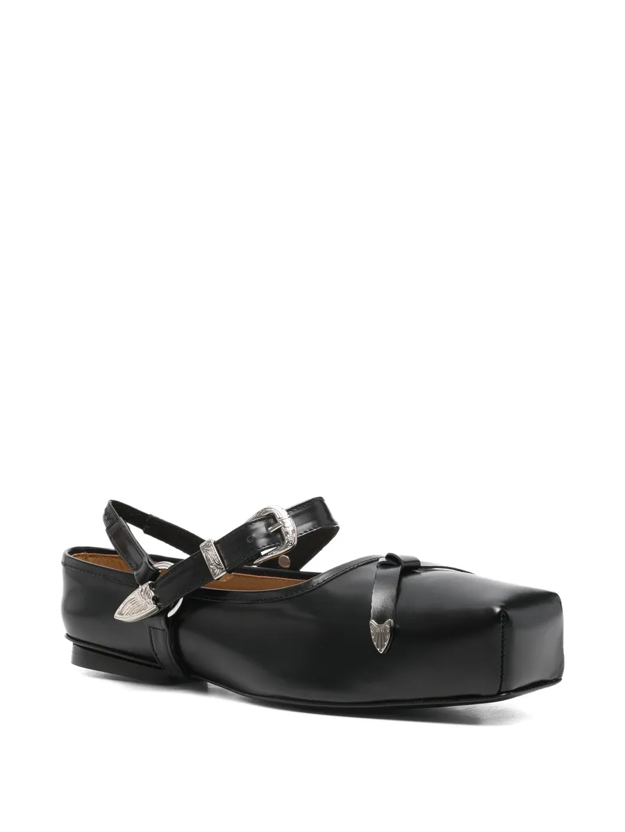 detachable-strap leather loafers 3