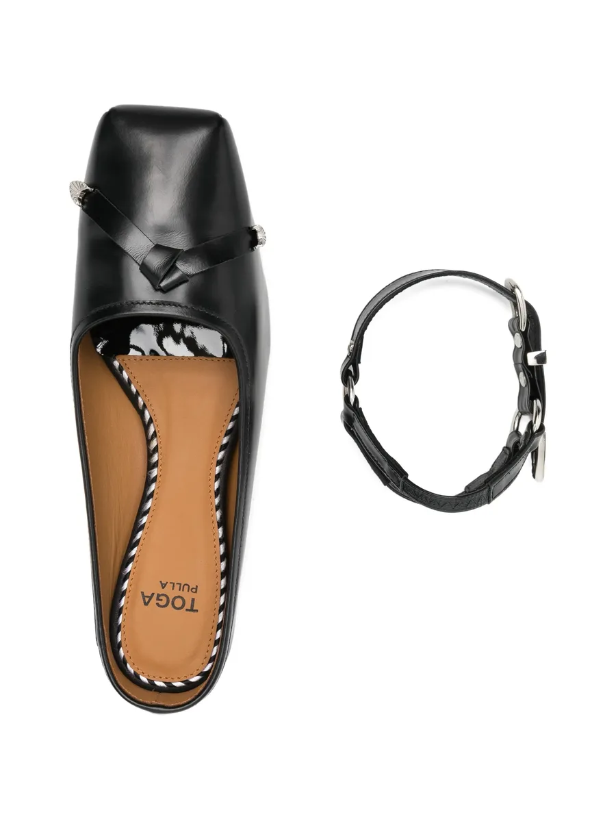 detachable-strap leather loafers 8