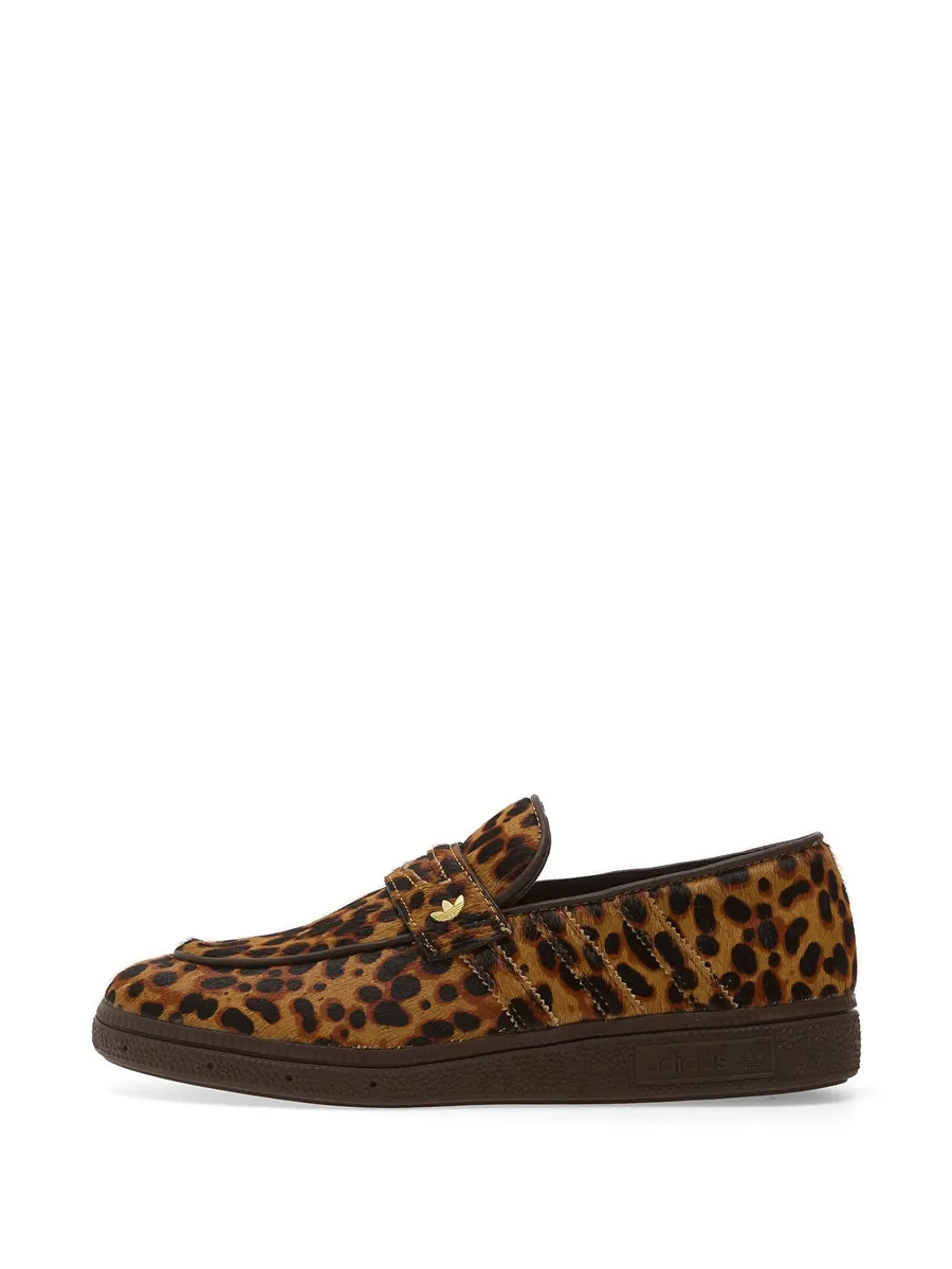 Handball Spezial leopard-print leather loafers 11
