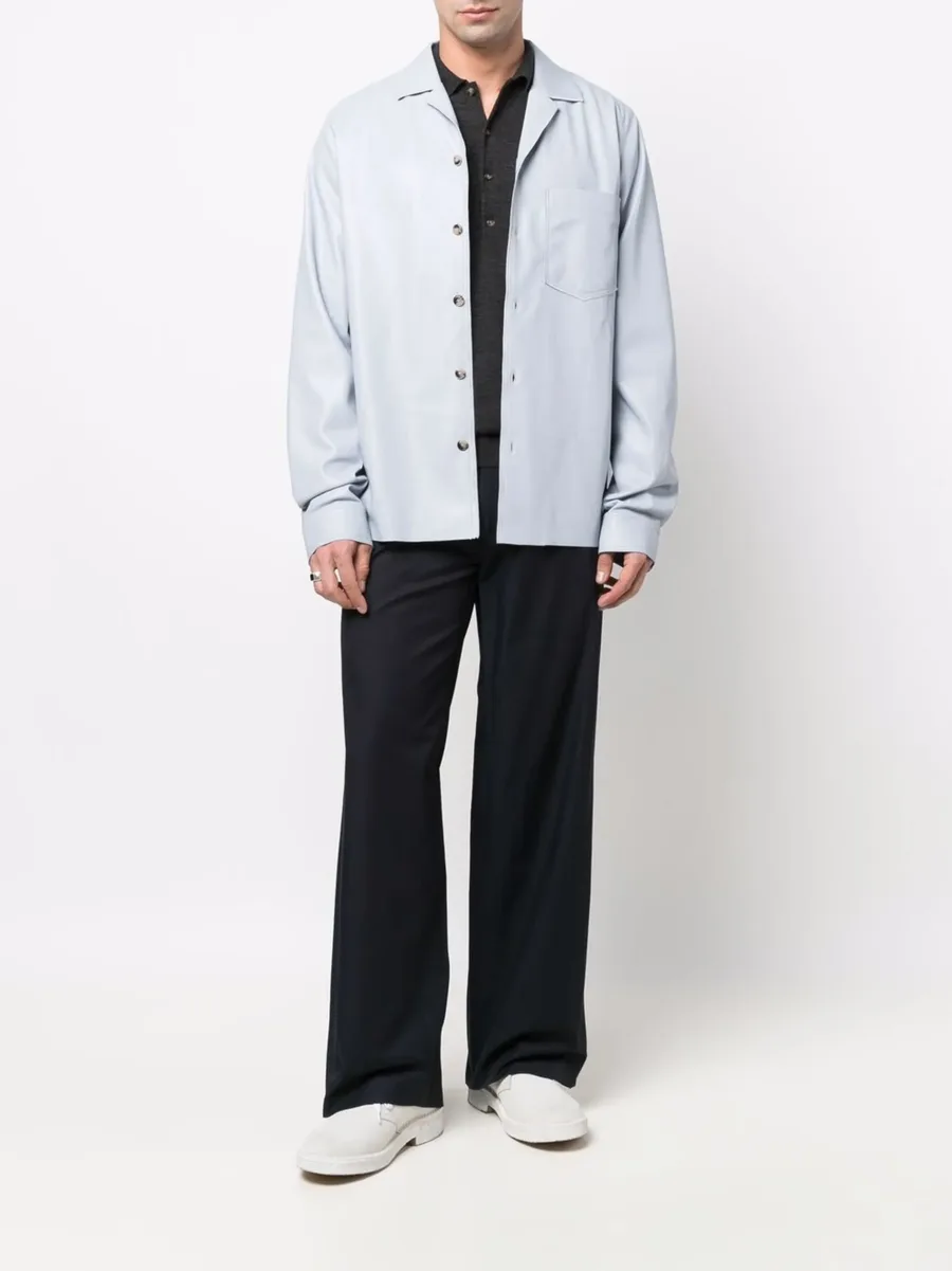 wool long-sleeve polo shirt 4