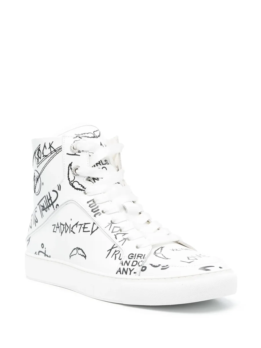 High Flash high-top leather sneakers 3