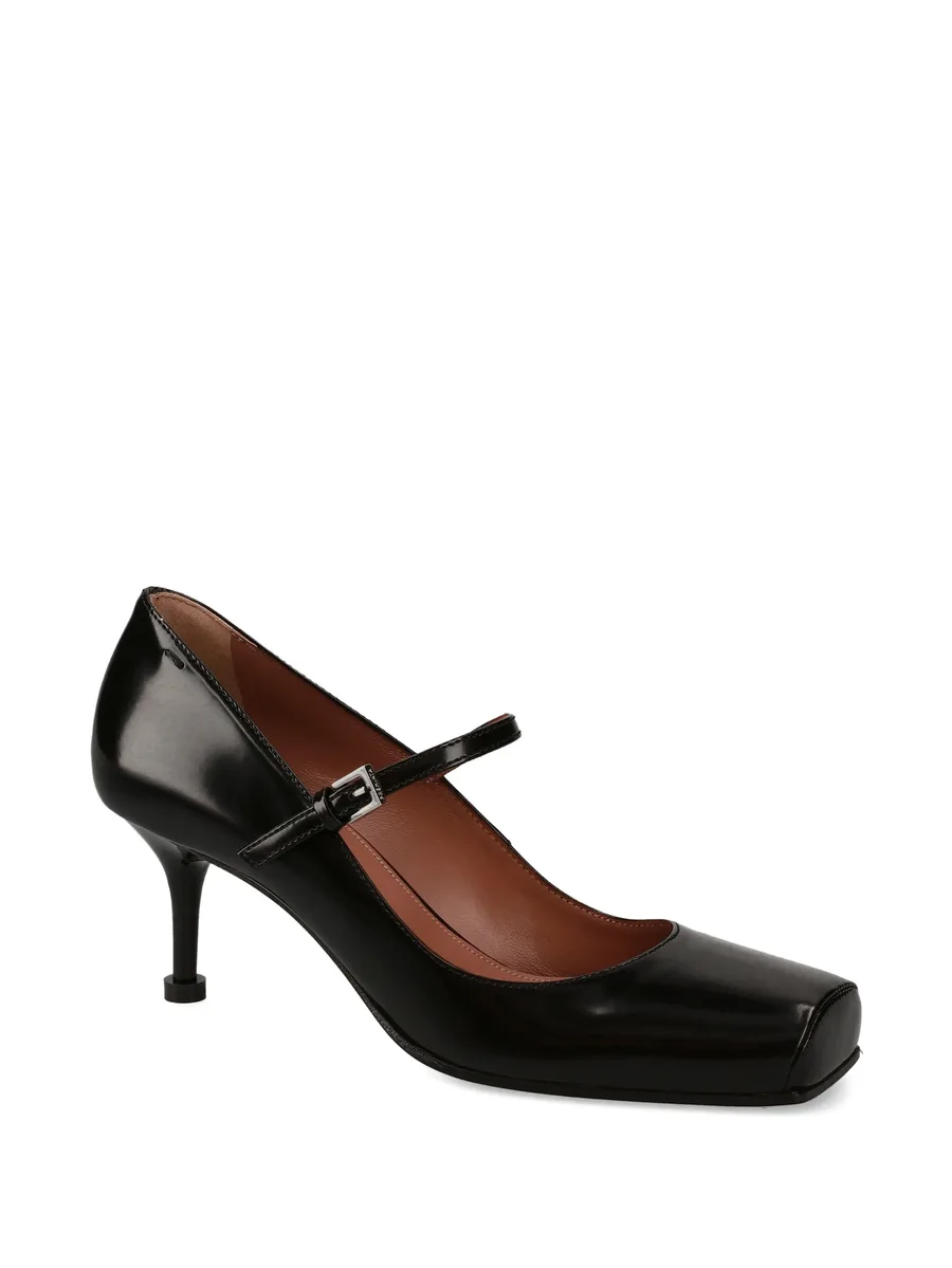 square toe strap pumps 3