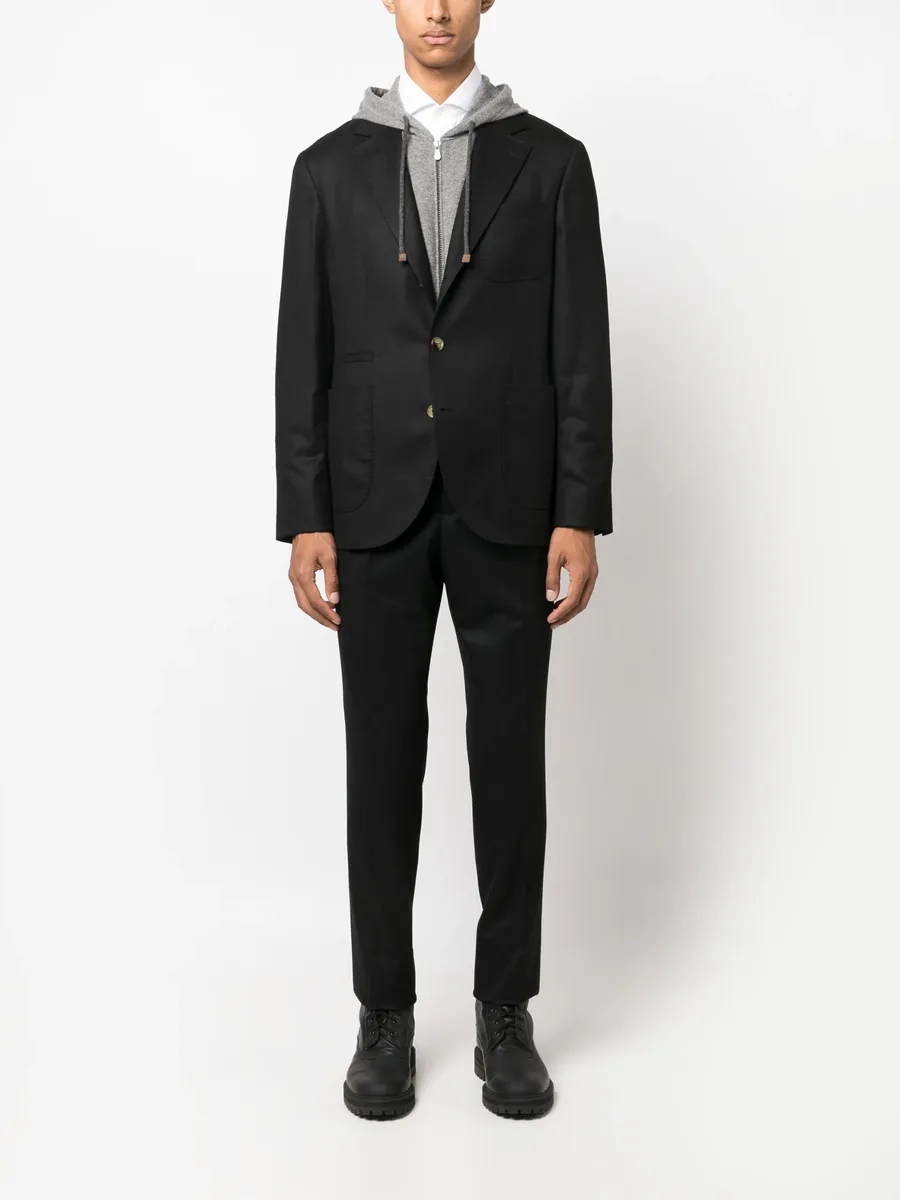 mid-rise wool chino trousers 4