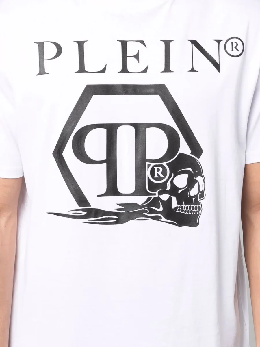 skull and logo-print T-shirt 12