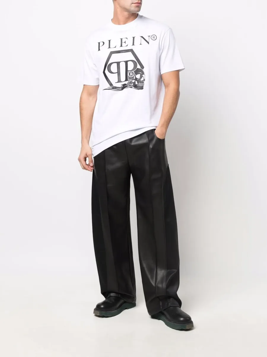 skull and logo-print T-shirt 6