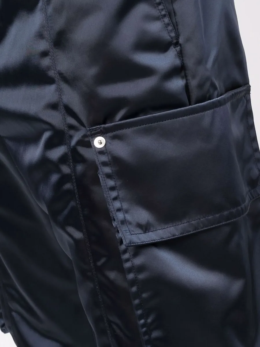 high-shine slim-cut trousers 10
