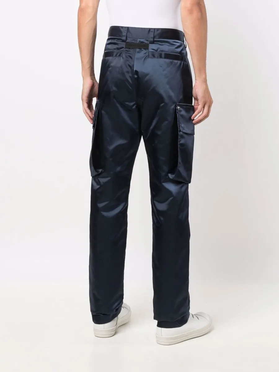 high-shine slim-cut trousers 7