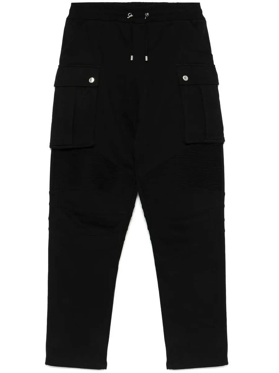 ribbed-panel track pants 1