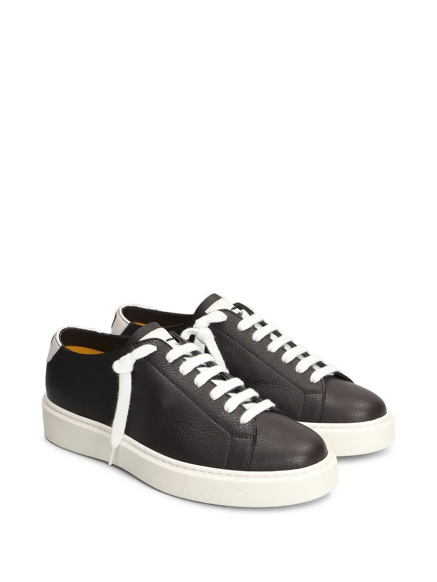 pebbled-texture sneakers 4