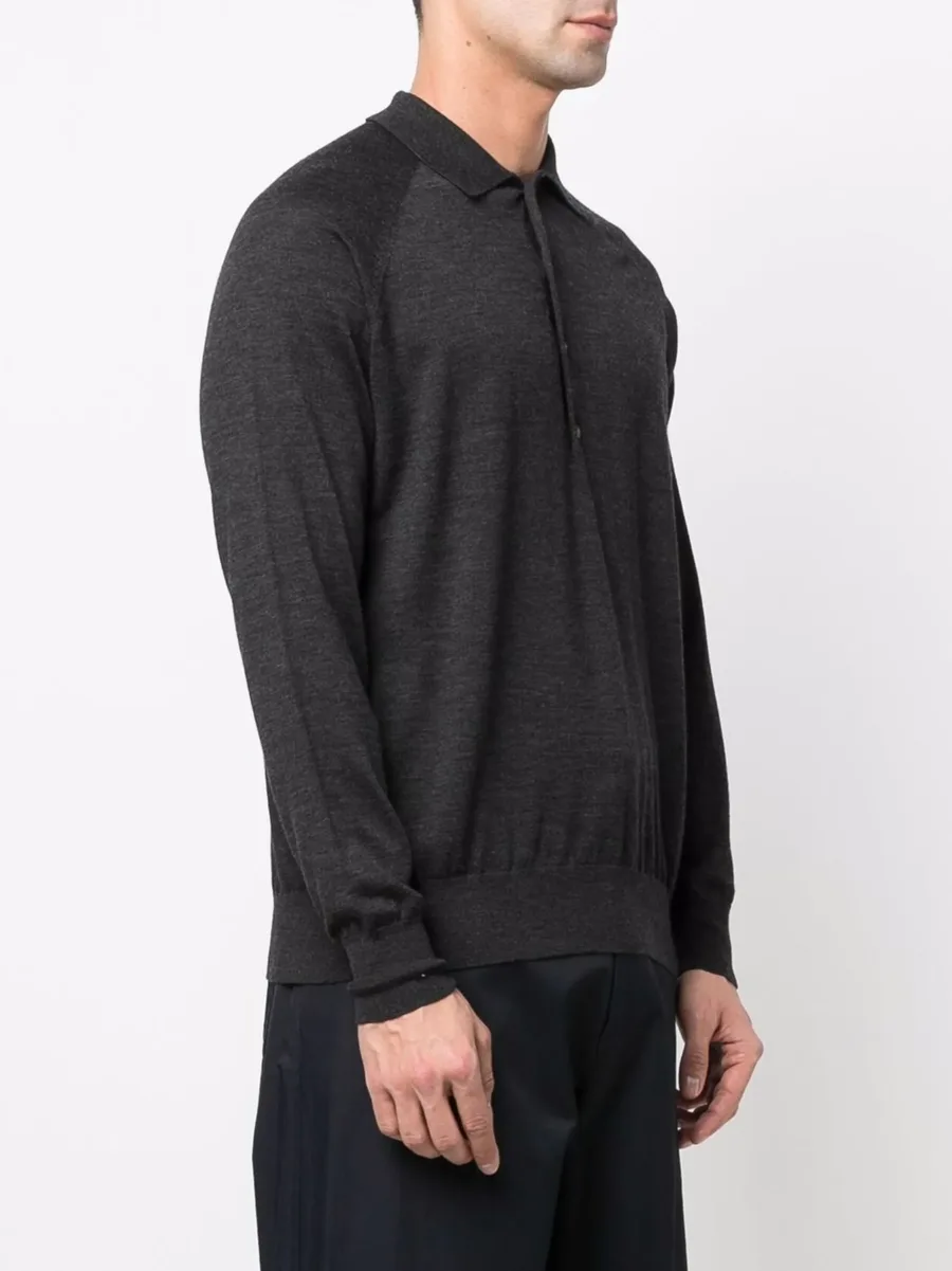 wool long-sleeve polo shirt 6