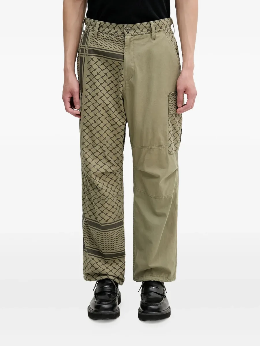 patterned cargo pants 1