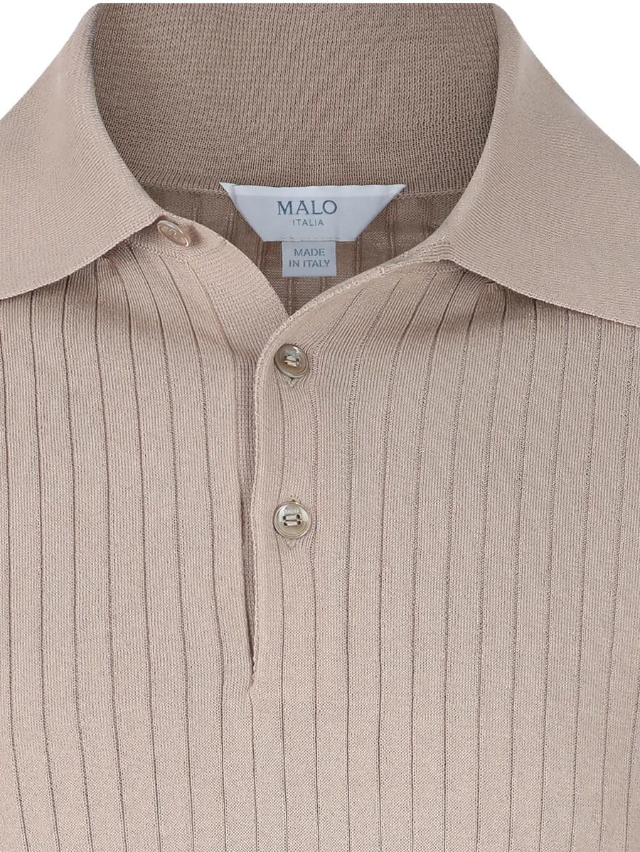 Makò ribbed-knit polo shirt 7