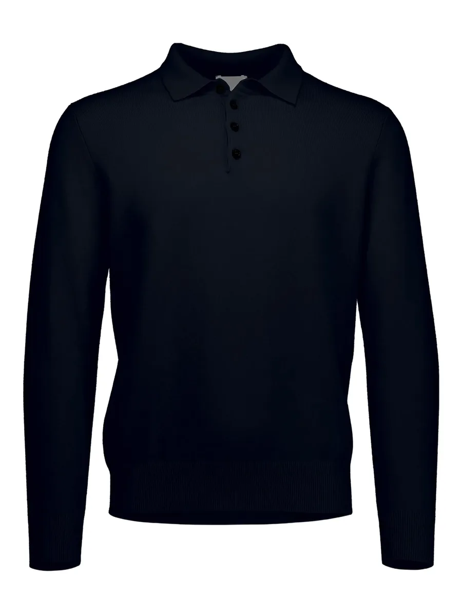 long-sleeve polo shirt 1