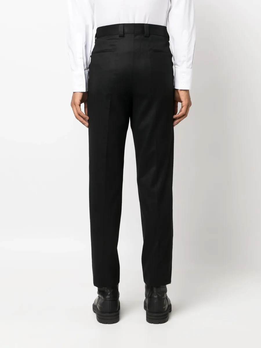 mid-rise wool chino trousers 7
