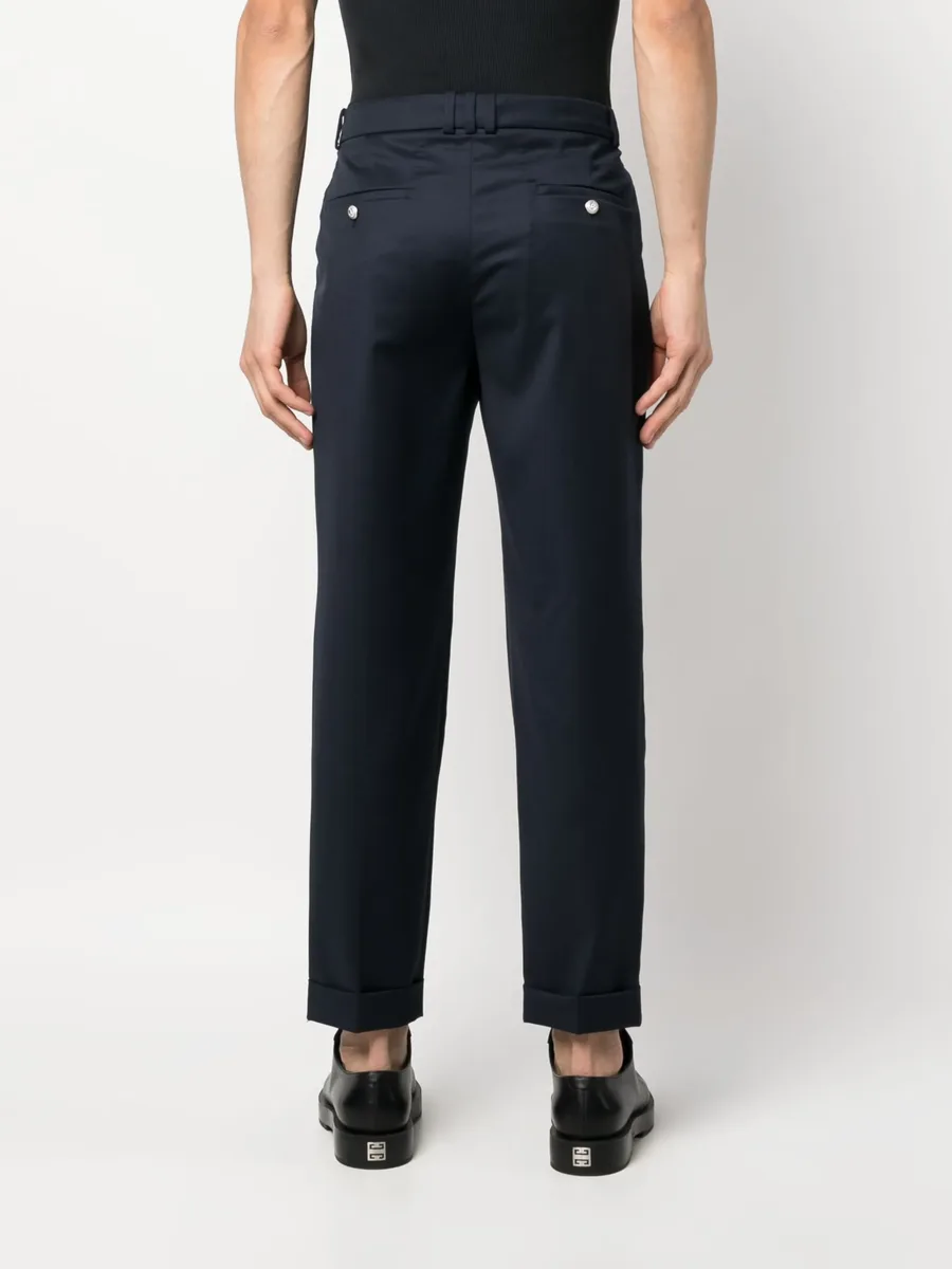 cropped straight-leg trousers 7