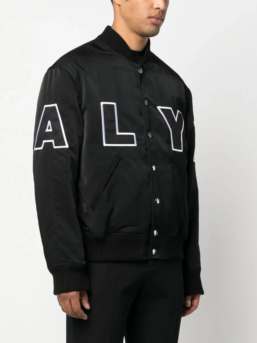 logo-patch bomber jacket 6