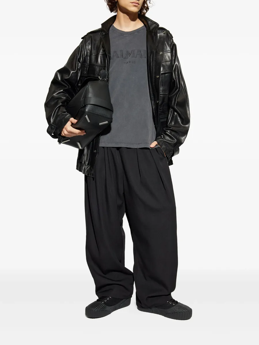 multiple-pocket leather jacket 3