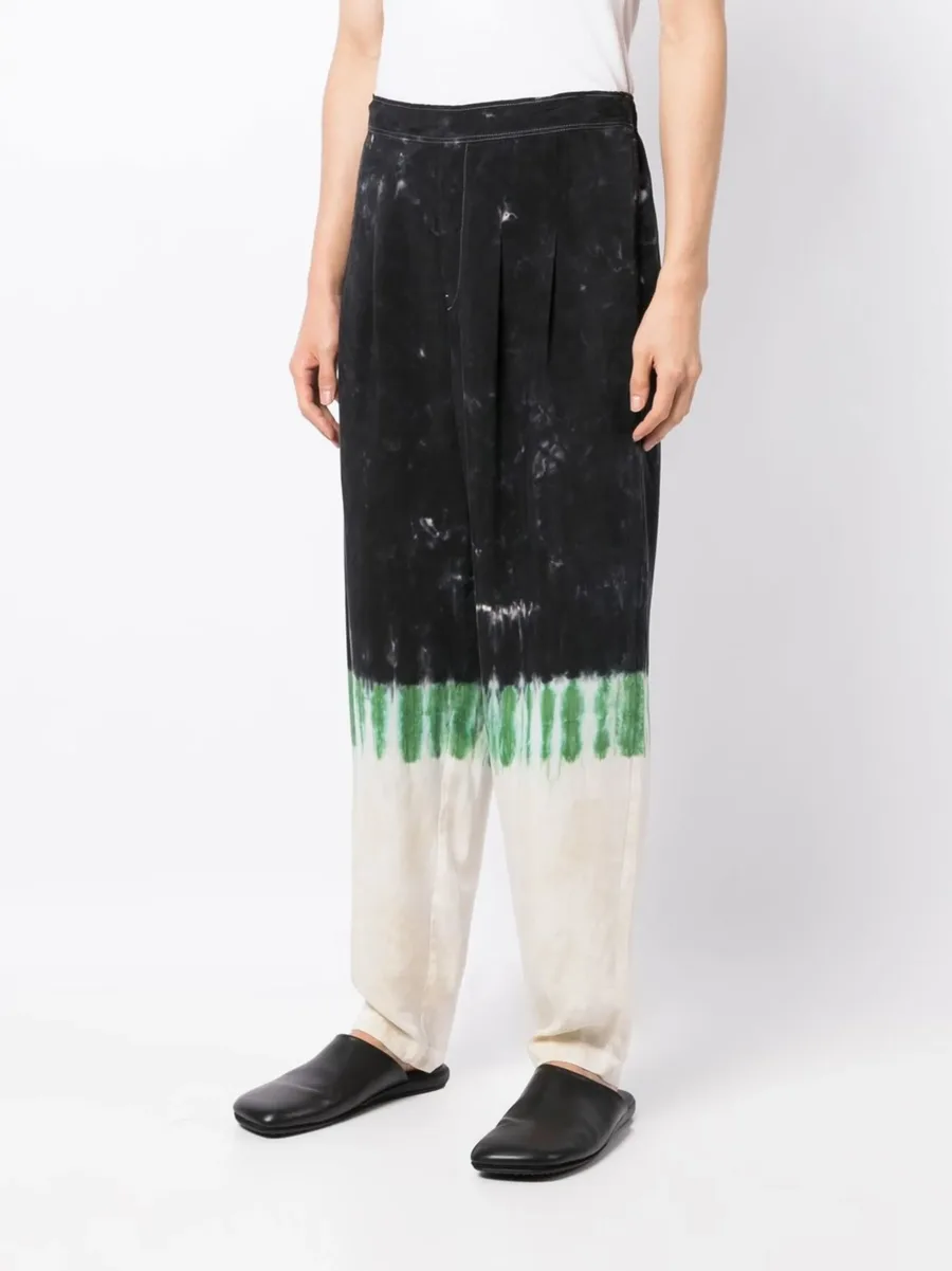 tie-dye print straight-leg trousers 5