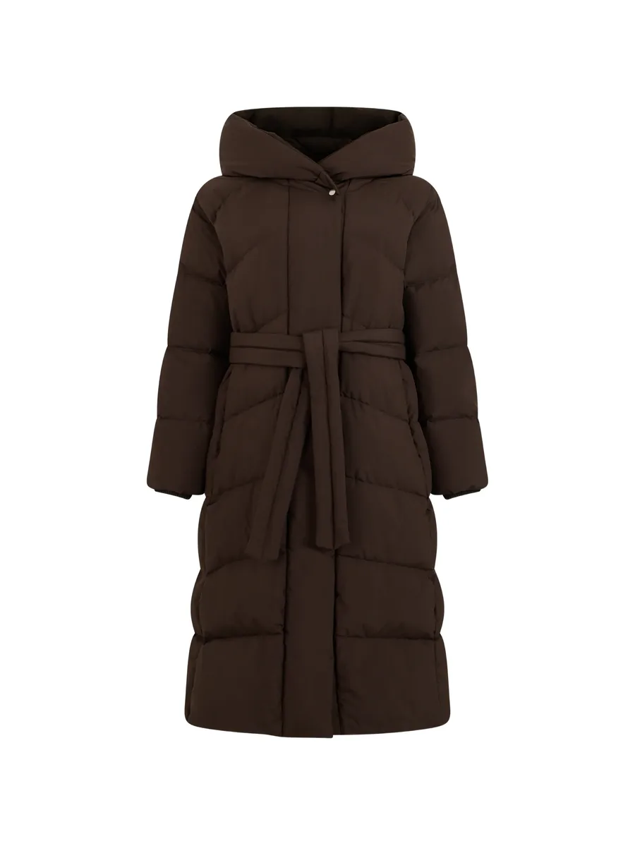 belted hooded puffer jacket 1