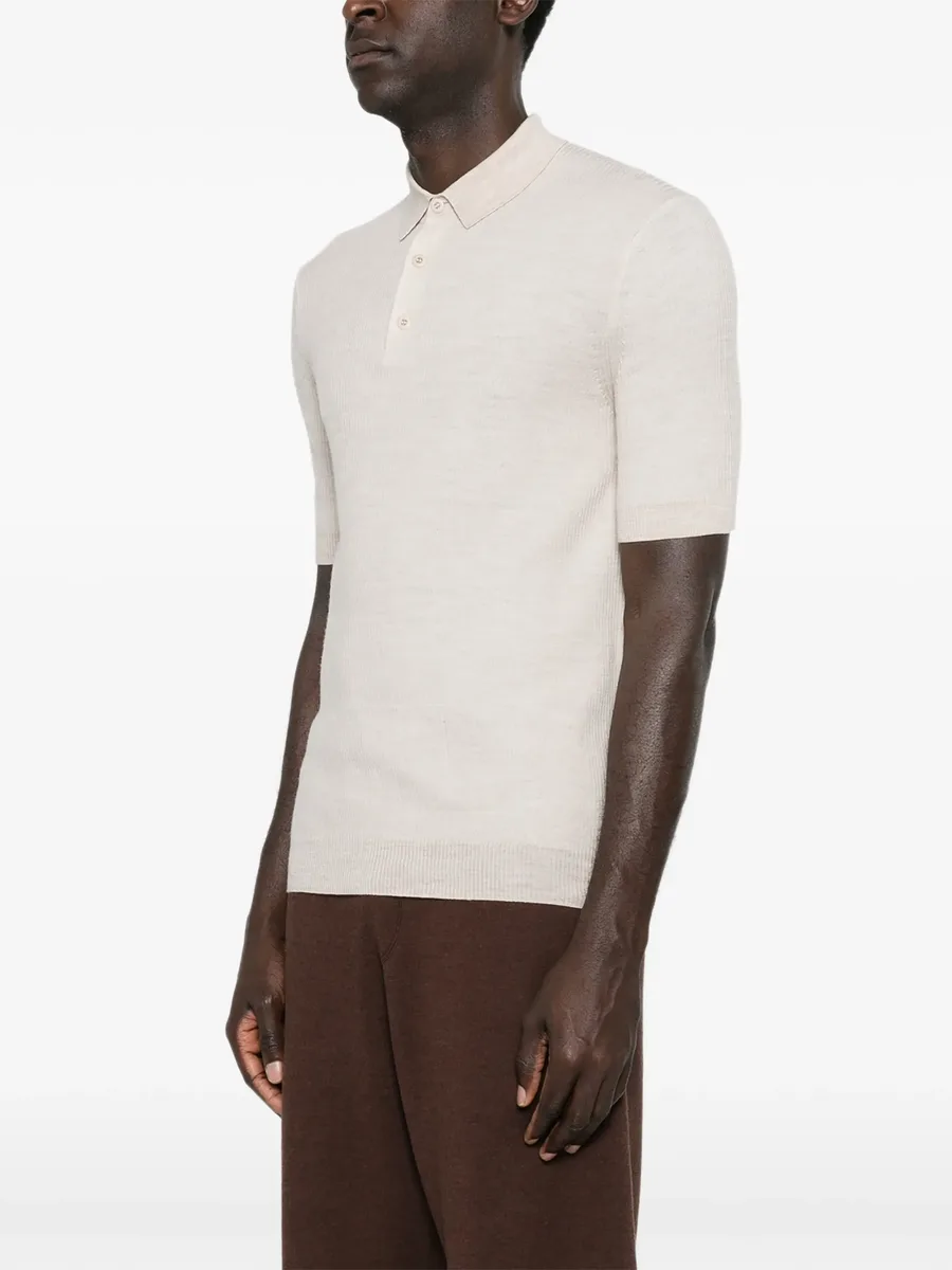 micro-stripe polo shirt 6