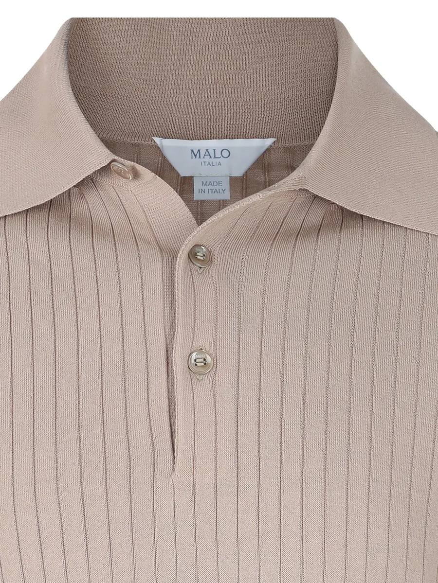 Makò ribbed-knit polo shirt 9