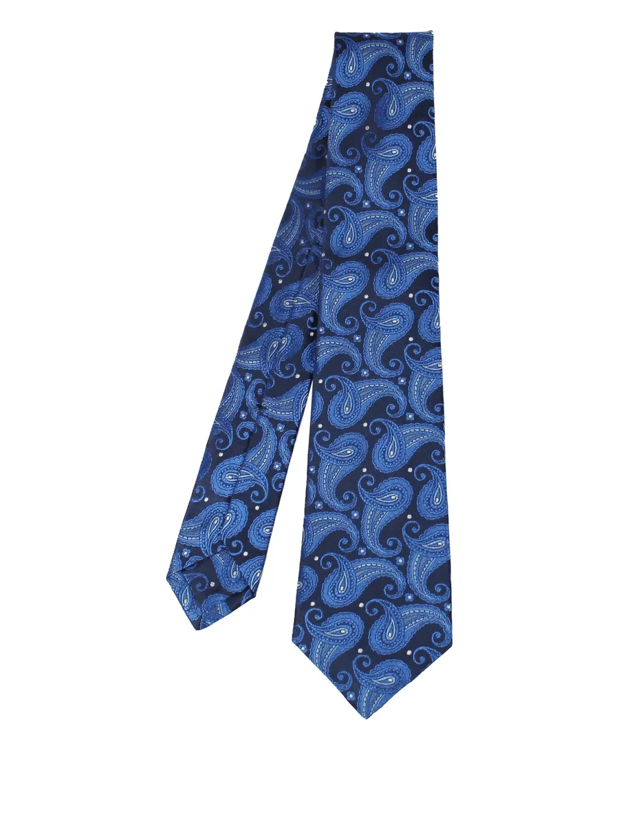 paisley-pattern silk tie 1