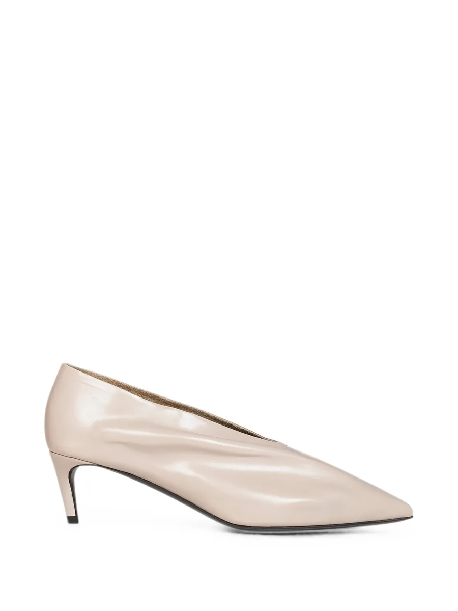pleated pointed-toe pumps 1