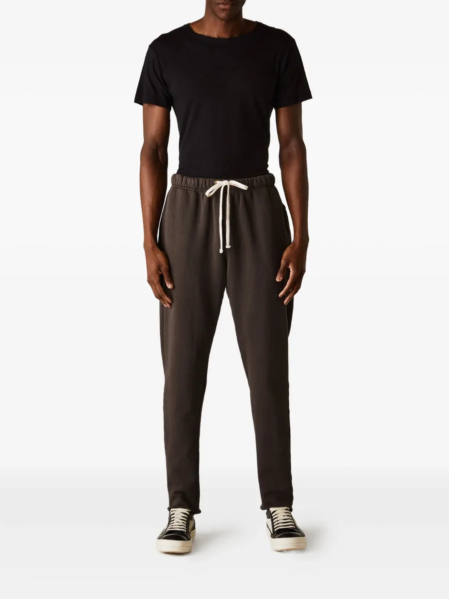 drawstring raw-edge track pants 3