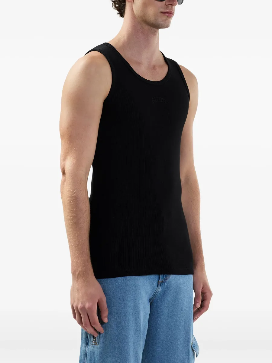 logo-embroidered tank top 7