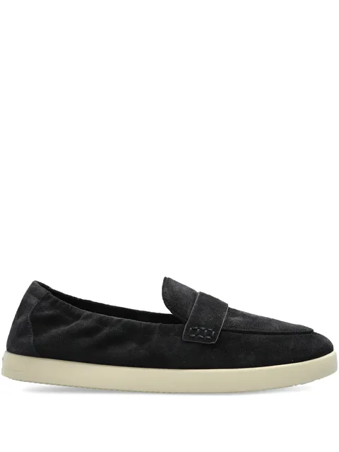 suede slip-on loafers