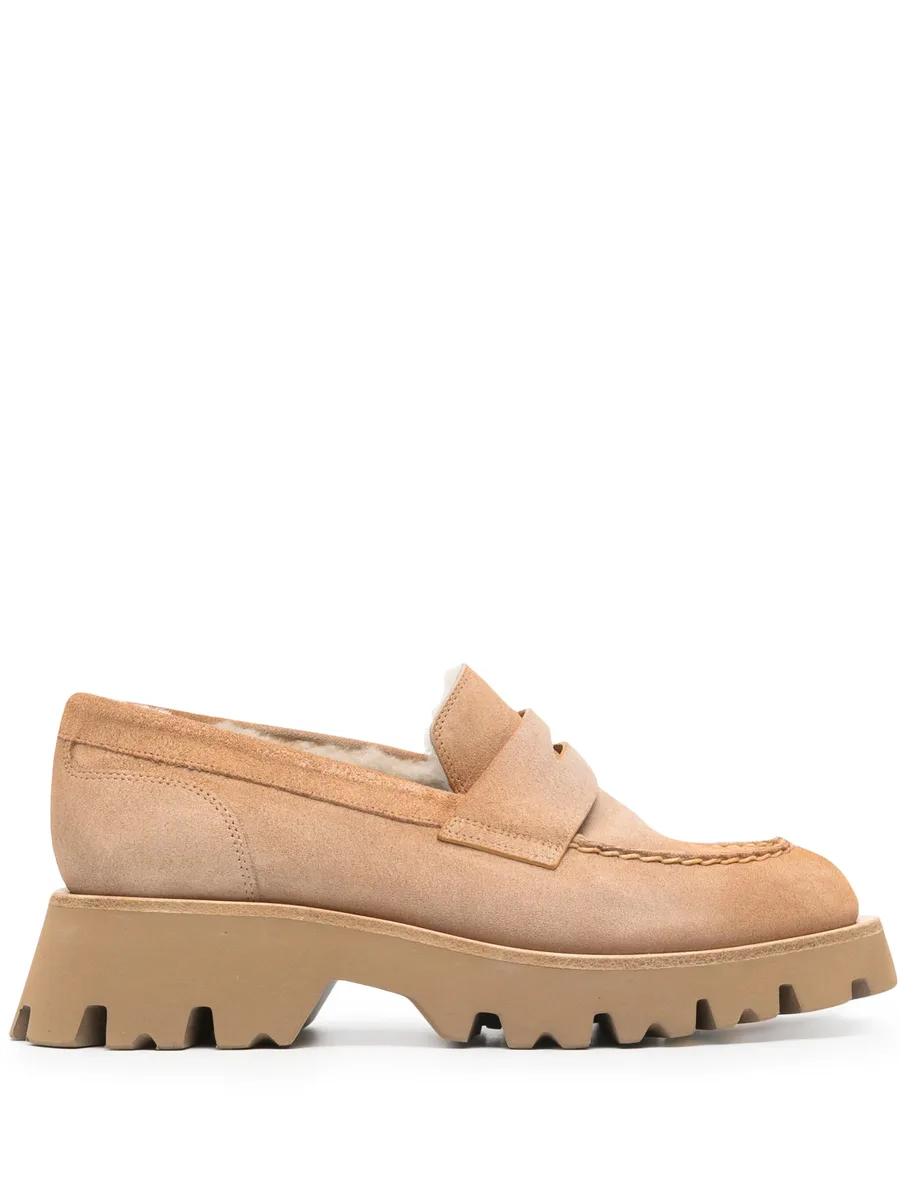 penny slot suede loafers 2