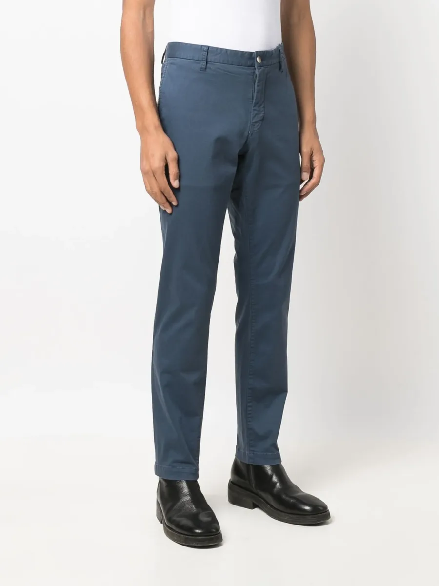 Hexagon-patch slim-fit chinos 6