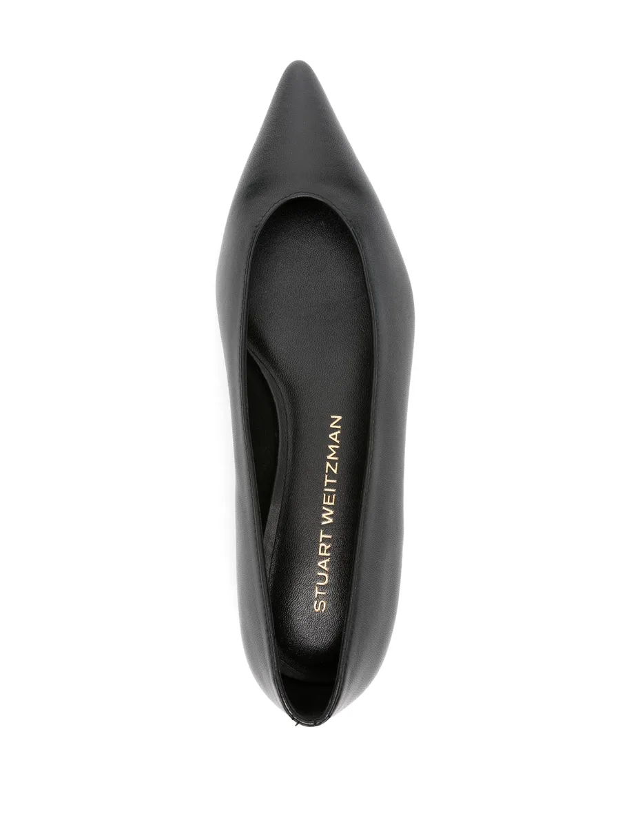 pointed-toe leather ballerinas 8