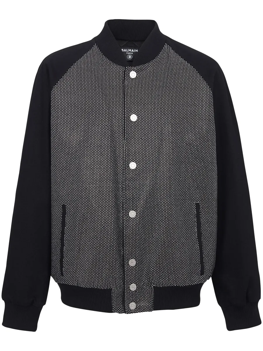 rhinestone-embellished bomber jacket 1
