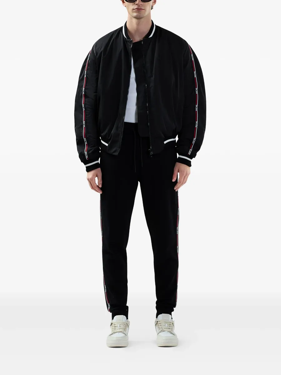 logo-embellishment bomber jacket 4