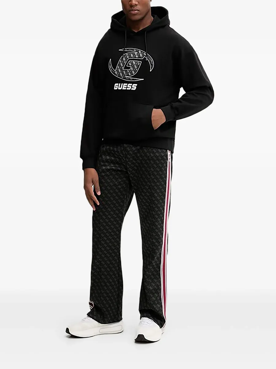 allover pattern striped trousers 3