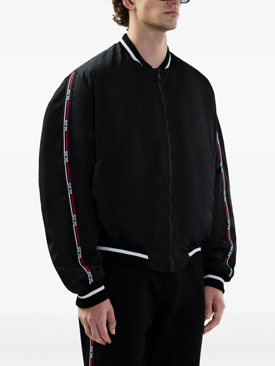 logo-embellishment bomber jacket 7