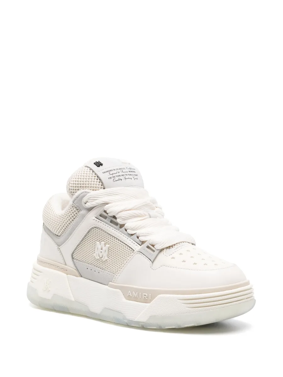 MA-1 leather chunky sneakers 4