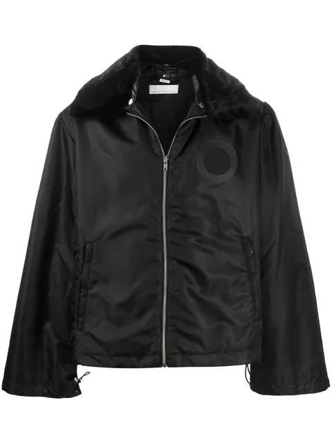 wide collar padded jacket